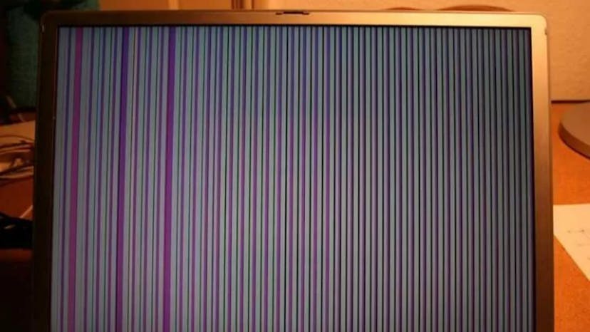 Vertical lines on laptop screen