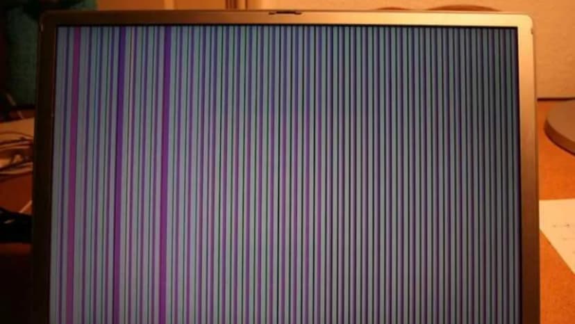 Vertical lines on laptop screen Vertical lines on laptop screen